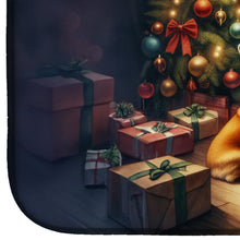 Load image into Gallery viewer, Corgi and Santa Claus Dish Drying Mat