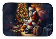 Load image into Gallery viewer, Corgi and Santa Claus Dish Drying Mat