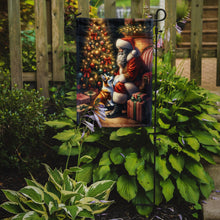 Load image into Gallery viewer, Corgi with Santa Garden Flag – Christmas Dog Yard Decor