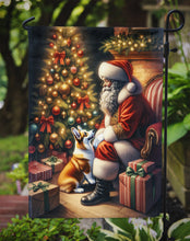 Load image into Gallery viewer, Corgi with Santa Garden Flag – Christmas Dog Yard Decor