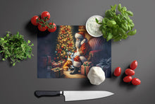 Load image into Gallery viewer, Corgi and Santa Claus Glass Cutting Boards – Durable, Decorative Kitchen Art