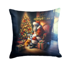 Load image into Gallery viewer, Corgi and Santa Claus Throw Pillow