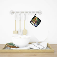 Load image into Gallery viewer, Dachshund and Santa Claus Pot Holders - Set of 2 Decorative Kitchen Helpers | Made in the USA