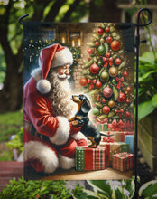 Load image into Gallery viewer, Dachshund with Santa Garden Flag – Christmas Dog Yard Decor