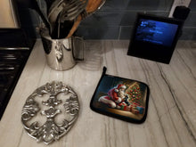 Load image into Gallery viewer, Dachshund and Santa Claus Pot Holders - Set of 2 Decorative Kitchen Helpers | Made in the USA