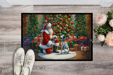 Load image into Gallery viewer, Dalmatian and Santa Claus Doormat