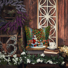 Load image into Gallery viewer, Dalmatian and Santa Claus Throw Pillow