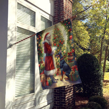 Load image into Gallery viewer, Doberman Pinscher and Santa Claus House Flag