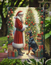 Load image into Gallery viewer, Doberman Pinscher with Santa Garden Flag – Christmas Dog Yard Decor