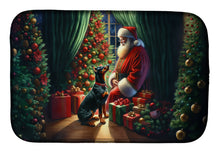 Load image into Gallery viewer, Doberman Pinscher and Santa Claus Dish Drying Mat