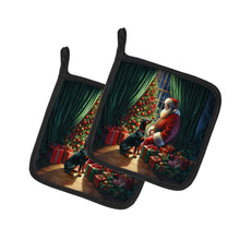 Load image into Gallery viewer, Doberman Pinscher and Santa Claus Pot Holders - Set of 2 Decorative Kitchen Helpers | Made in the USA