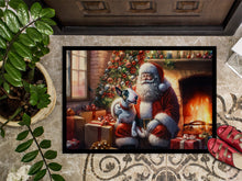 Load image into Gallery viewer, English Bull Terrier and Santa Claus Doormat