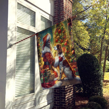 Load image into Gallery viewer, English Setter and Santa Claus House Flag