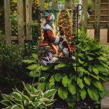 Load image into Gallery viewer, English Setter with Santa Garden Flag – Christmas Dog Yard Decor