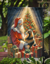 Load image into Gallery viewer, Finnish Spitz with Santa Garden Flag – Christmas Dog Yard Decor