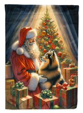 Load image into Gallery viewer, Finnish Spitz with Santa Garden Flag – Christmas Dog Yard Decor