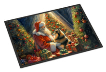 Load image into Gallery viewer, Finnish Spitz and Santa Claus Doormat - 18X27 Indoor / Outdoor Rug | Made in USA