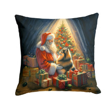Load image into Gallery viewer, Finnish Spitz and Santa Claus Throw Pillow