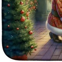 Load image into Gallery viewer, Finnish Spitz and Santa Claus Dish Drying Mat