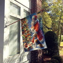 Load image into Gallery viewer, Fox Terrier and Santa Claus House Flag