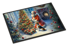 Load image into Gallery viewer, Fox Terrier and Santa Claus Doormat-24x36 Indoor / Outdoor Rug | Made in USA