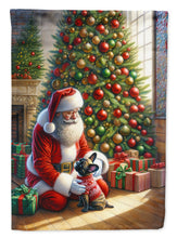 Load image into Gallery viewer, French Bulldog and Santa Claus House Flag