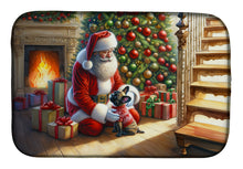 Load image into Gallery viewer, French Bulldog and Santa Claus Dish Drying Mat