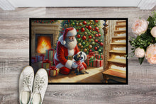 Load image into Gallery viewer, French Bulldog and Santa Claus Doormat