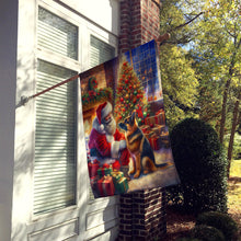 Load image into Gallery viewer, German Shepherd and Santa Claus House Flag