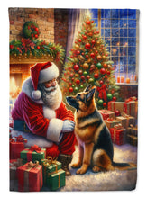 Load image into Gallery viewer, German Shepherd and Santa Claus House Flag