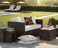 Load image into Gallery viewer, German Shepherd and Santa Claus Throw Pillow