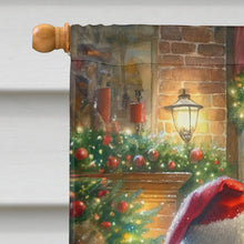 Load image into Gallery viewer, German Shorthaired Pointer and Santa Claus House Flag