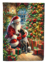 Load image into Gallery viewer, German Shorthaired Pointer with Santa Garden Flag – Christmas Dog Yard Decor
