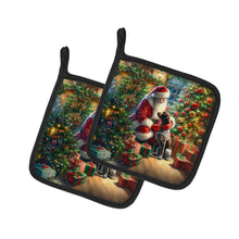 Load image into Gallery viewer, German Shorthaired Pointer and Santa Claus Pot Holders - Set of 2 Decorative Kitchen Helpers | Made in the USA