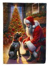 Load image into Gallery viewer, German Wirehaired Pointer with Santa Garden Flag – Christmas Dog Yard Decor