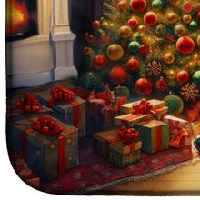 Load image into Gallery viewer, Golden Retriever and Santa Claus Dish Drying Mat