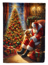 Load image into Gallery viewer, Golden Retriever with Santa Garden Flag – Christmas Dog Yard Decor