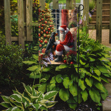 Load image into Gallery viewer, Gordon Setter with Santa Garden Flag – Christmas Dog Yard Decor