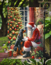 Load image into Gallery viewer, Gordon Setter with Santa Garden Flag – Christmas Dog Yard Decor