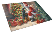 Load image into Gallery viewer, Gordon Setter and Santa Claus Glass Cutting Boards – Durable, Decorative Kitchen Art