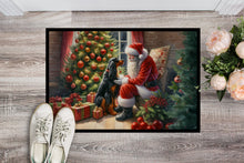 Load image into Gallery viewer, Gordon Setter and Santa Claus Doormat