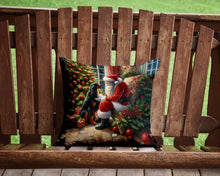 Load image into Gallery viewer, Gordon Setter and Santa Claus Throw Pillow - 14x14 Decorative Pillow – Art for Your Home &amp; Patio