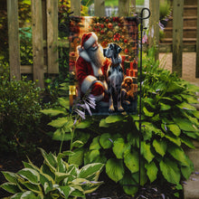 Load image into Gallery viewer, Great Dane with Santa Garden Flag – Christmas Dog Yard Decor