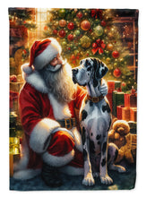 Load image into Gallery viewer, Great Dane with Santa Garden Flag – Christmas Dog Yard Decor