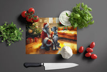 Load image into Gallery viewer, Great Dane and Santa Claus Glass Cutting Boards – Durable, Decorative Kitchen Art
