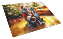 Load image into Gallery viewer, Great Dane and Santa Claus Glass Cutting Boards – Durable, Decorative Kitchen Art