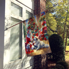 Load image into Gallery viewer, Great Pyrenees and Santa Claus House Flag