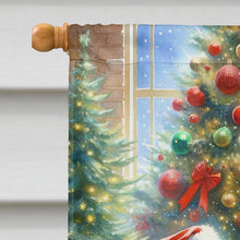 Load image into Gallery viewer, Great Pyrenees and Santa Claus House Flag