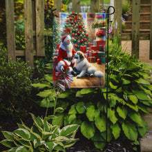Load image into Gallery viewer, Great Pyrenees with Santa Garden Flag – Christmas Dog Yard Decor