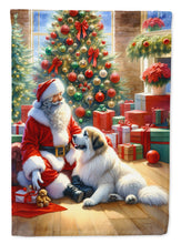 Load image into Gallery viewer, Great Pyrenees with Santa Garden Flag – Christmas Dog Yard Decor